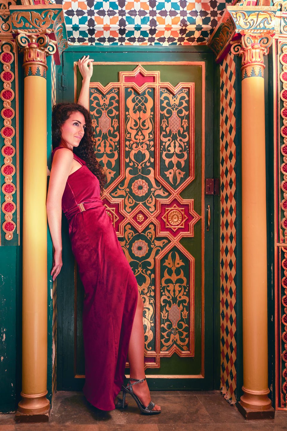 Vestido fiesta rojo intuición