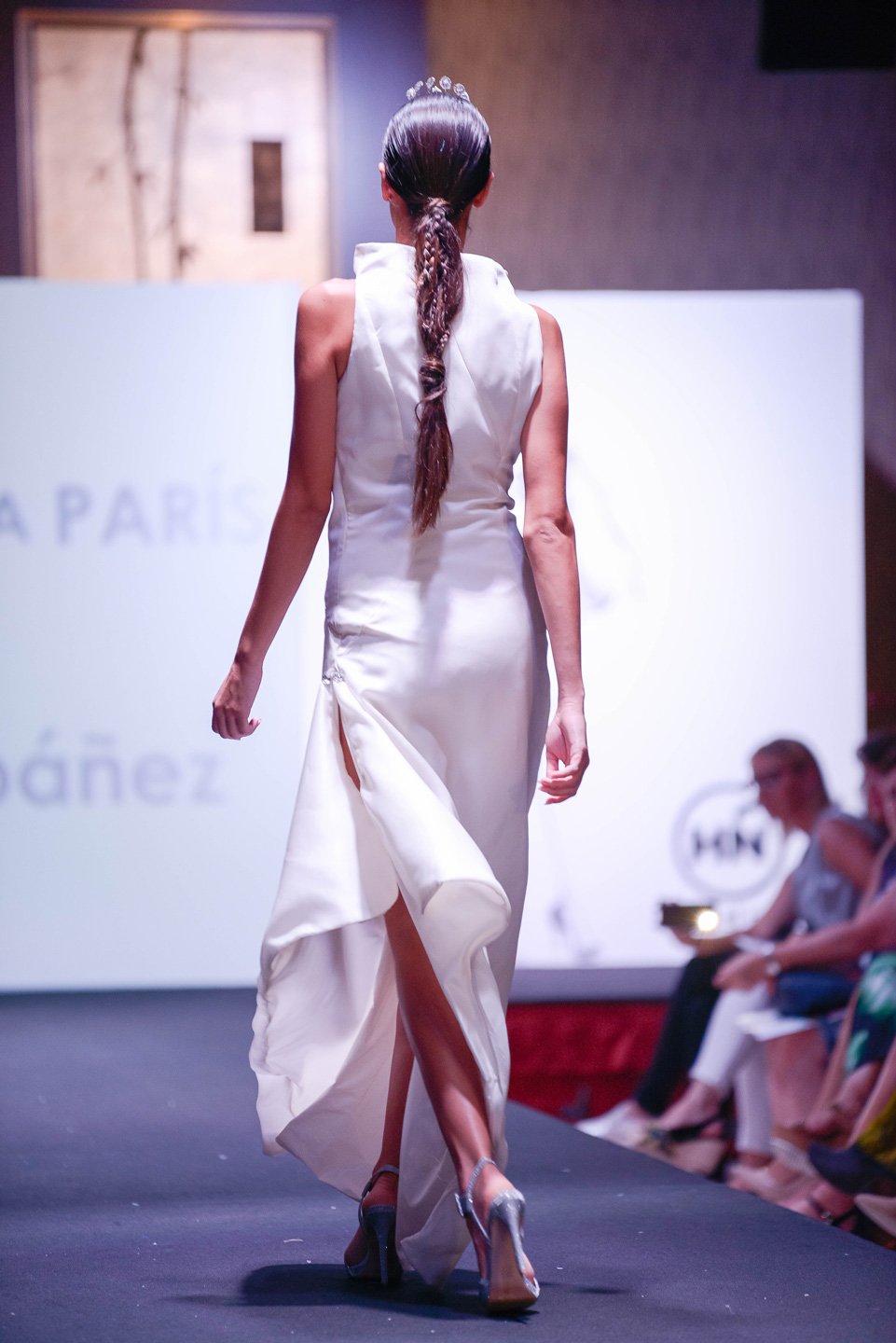 vestido fiesta blanco imposible